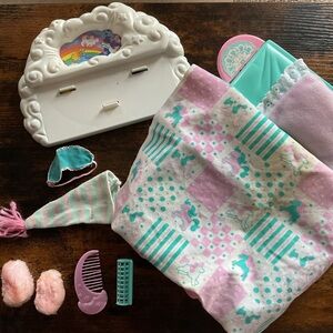 Vintage 1989 Hasbro My Little Pony G1 Rock-A-Bye Bed Playset